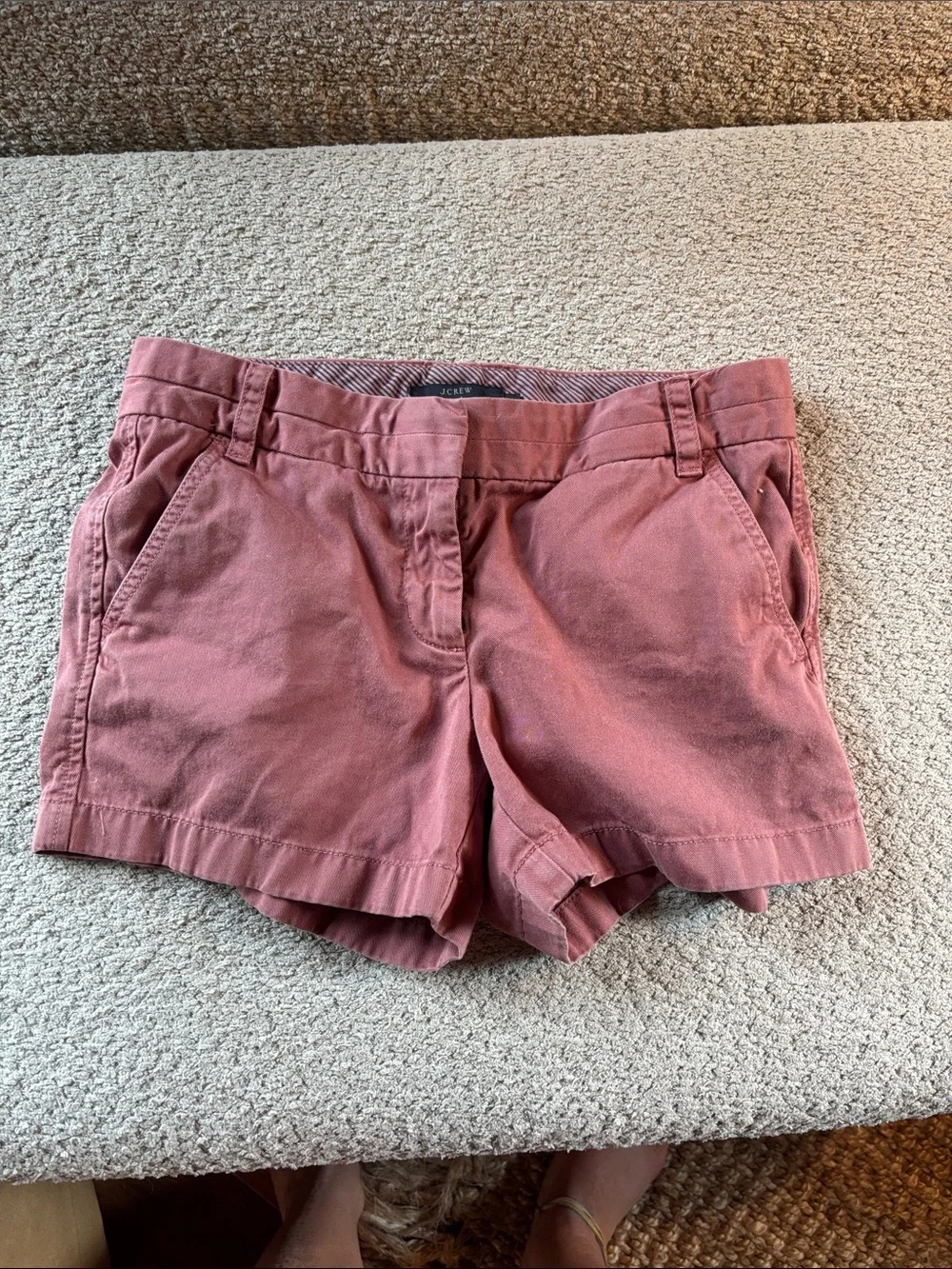 J. Crew Dusty Rose Cotton Chino Shorts